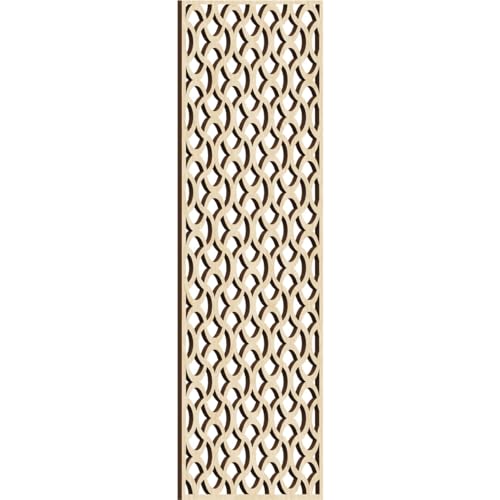 Image of Resort Decorative Pierced Fretwork Wood Wall Panels, 15 3 /8 inchW x 39 3 /8 inchH x 3 /8 inchT, Birch