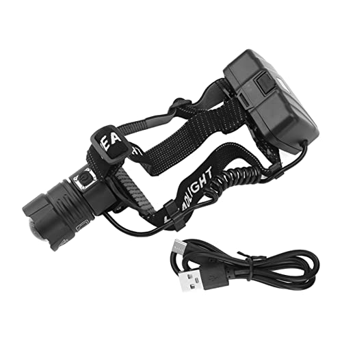 Linterna frontal LED recargable ajustable para evitar caídas en senderos oscuros 5