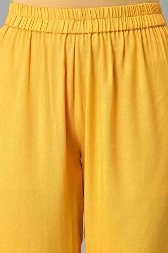 Image of Aurelia Women's Viscose Kurta Palazzo With Dupatta