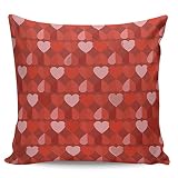 Winter Rangers Funda de Almohada Decorativa para el día de San Valentín con diseño de corazón y Texto en inglés, Peluche Corto, 20' x 20'=50 x 50cm