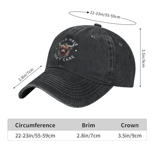 Gorra para mujer hombre Just A Girl Highland Cow miniatura 3