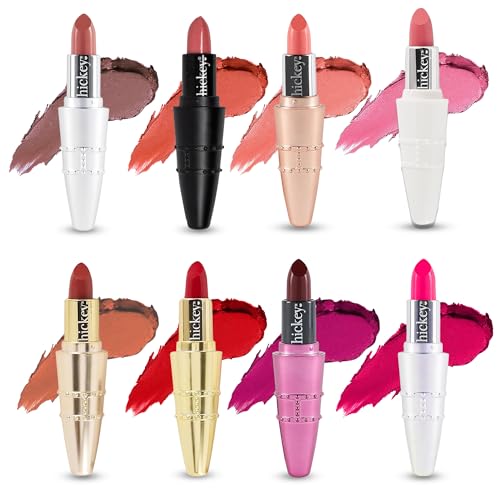 Hickey Lipstick Organic, Long Lasting Gluten Free Refillable Lipstick Collection