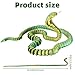 lasuroa 3D Printed Snake, 25.8 in Flexible Articulated Fidget Animal Toy Realistic 3D Printed Cobra Executive Desk Toys for Home Office Desk Decoration (Gold Green)