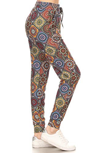 Image of Leggings Depot Premium Jogger Women's Popular Print High Waist Track Pants(S-XL)