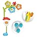 Yookidoo Baby Bath Mobile - Spinning Flowers and Swiveling Fountain for Newborn and Toddler Bath Time Sensory Development (Tub Not Included) - Attaches to Any Size Tub Wall - 0-2 yrs.
