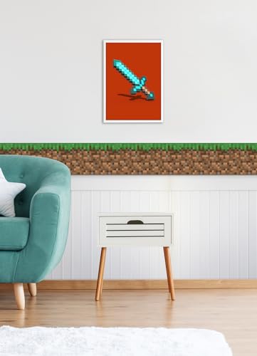 Papier peint autocollant Minecraft RoomMates - Rénovation murale rapide sans colle