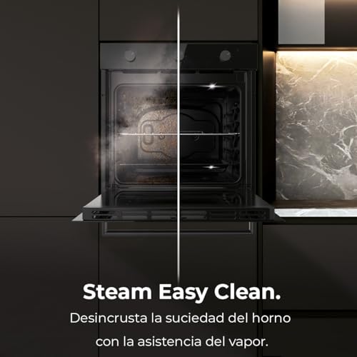 Miniatura 6 de Cecotec Horno Integrable Multifunción 70l Bolero Hexa M236000 Glass Black Time. 2800w, 6 Funciones, Temporizador, Steam Base Xxl, Steam Assist, Steam Easyclean, Cooling Fan, Modo Defrost, Convección