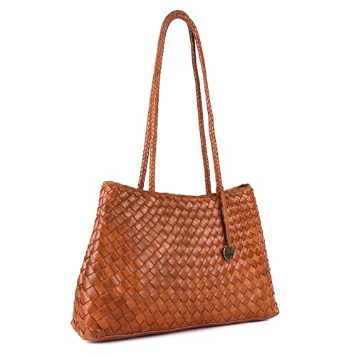Bolso Tote de Cuero Tejido Hecho a Mano miniatura 4