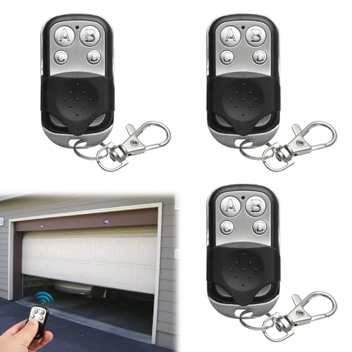 Telecommande Universelle Portail, 3 Pièces Telecommande Universelle Porte Garage Compatible 433.92...