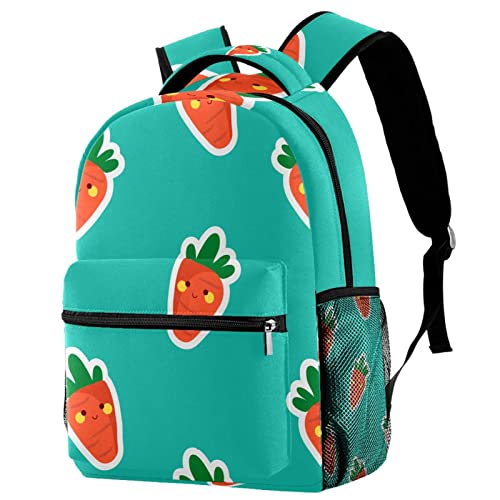 Sac à dos motif carotte idéal pour les sorties scolaires et voyages des enfants