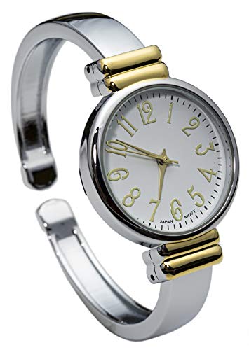 Ftw STC 2Tone Metal Band Slim Case Women'S Bangle Cuff Watch thumb #4