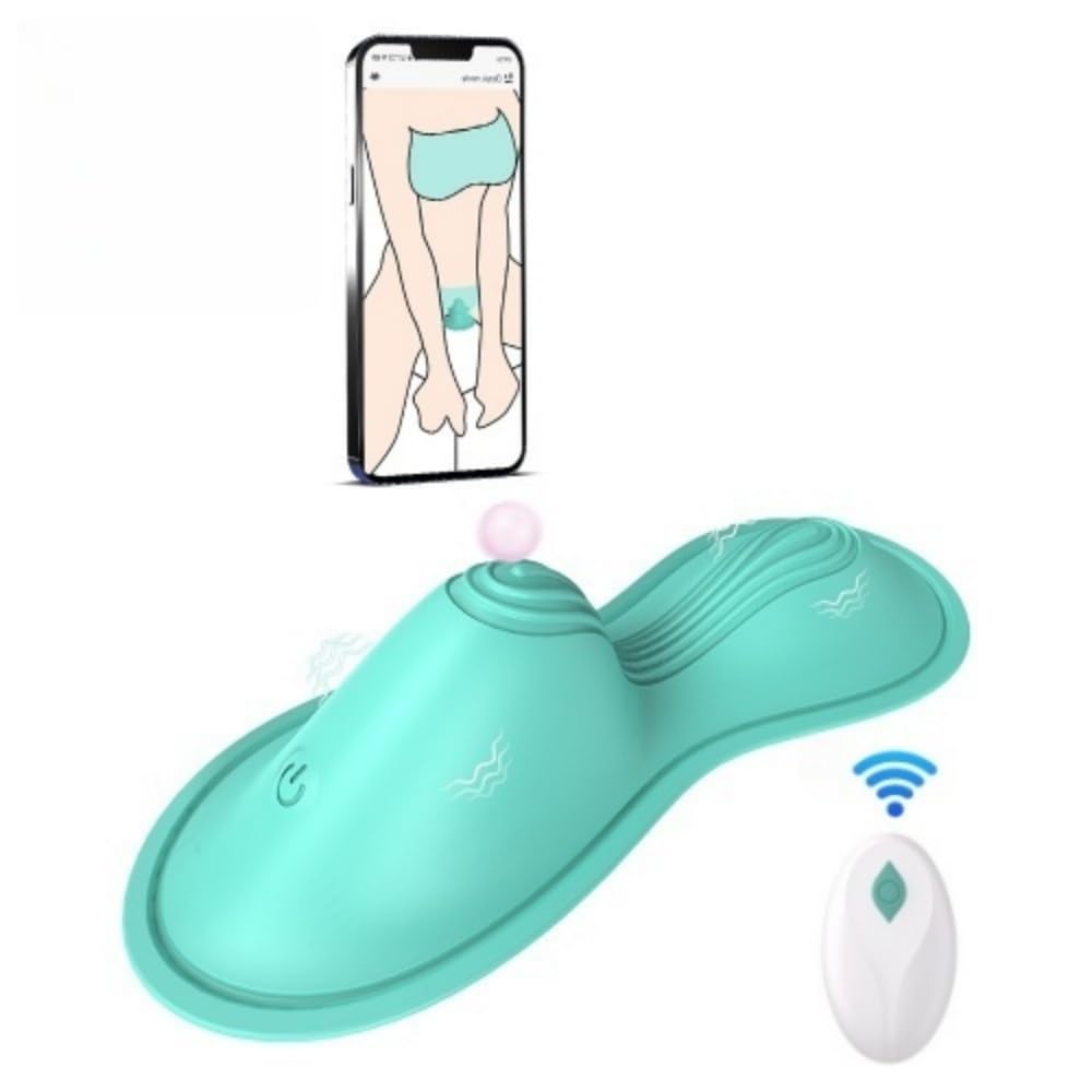 BeHorny Vibromasseur papillon Panty, coussinet de stimulation pour clitoris et lèvres, contrôle par application, rechargeable