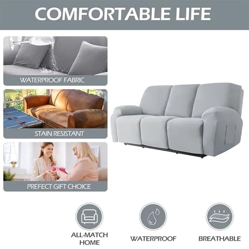 Housse extensible pour canapé relax imperméable et durable - 6