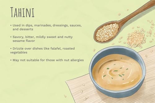Image of AL MARAH White Tahini /Tahina Paste, 400G (100% Hummus Ground Hulled Sesame Seed Paste Smooth & Creamy, Natural For Hummus, Middle Eastern Condiment For Salad Dressings, Baba Ghanoush & More)