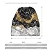 Beanie Gold Black Marble Art Hedging Head Hats, Fashion Skull Hats for Girls Boys, Multifunction Large Chemo Hat Daily Hat for Walking Party, Various Styles