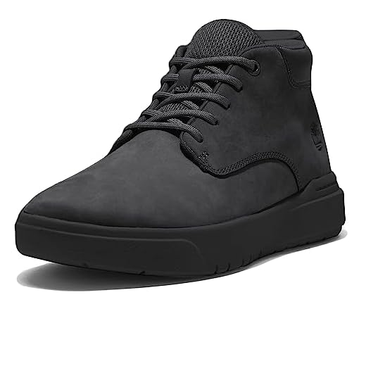 Timberland Seneca Bay Leather Chukka Sneaker Herren Schwarz - 43 1/2 - Sneaker High Shoes