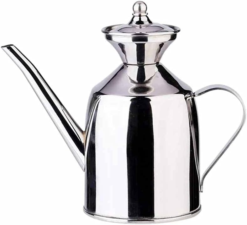 Stainless Steel Oil Can Dispenser Pot Canister Silver Color 200Ml kitchen Tools Food Jar Cruets Utensil Storage