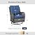 Wicker Patio Furniture Set- 4 Pieces Swivel Patio Chairs,PE Rattan Outdoor Rocking Chairs Porch Furniture for Garden Deck