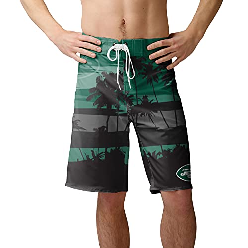 New York Jets NFL Mens Sunset Boardshorts - XXL