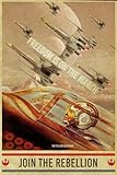 Ski Town ALL-STARS V9793 Join Rebellion X-Wing Pilots Rebel Alliance War Propaganda Army Vintage Retro Art DECOR WALL 36x24 PRINT POSTER