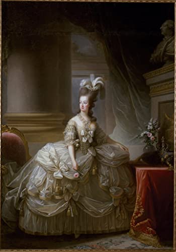 Peinture sur Toile Portrait de la Reine Marie-Antoinette Décoration Murale
