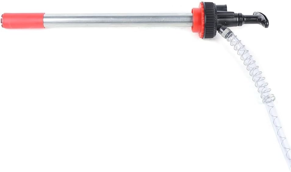Oil Transfer Pump Multi-Purpose Portable Metal Manual Water Pump with Long Hose for Gas, Fuel, Diesel, Water Transfer Oil