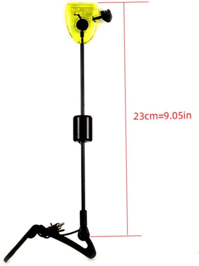 LED Fishing Bite Alarms 4Pcs 13 Inch with Carry Box – Red Yellow Blue Green Fishing Swingers Bite Indicators