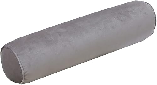 Miniatura 5 de Almohada larga de terciopelo suave, almohada redonda para cuello cervical, cojín cilíndrico, almohada para pies, pies y rodillas y piernas, almohada