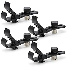 Versatile and Flexible Design: With a flexible design featuring 3 groove points, this drum microphone securing clip effortlessly fits various drums and instrument microphones Customizable Height Settings: The drum microphone clamp includes screws tha...