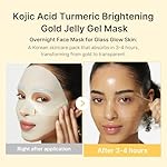 medicube Jelly Gel Mask with Brightening Kojic Acid Turmeric | Overnight Face Mask for Glass Glow Skin | Elasticity, Hydrating, Firming and Radiance Boosting | Korean Skincare, 28g x 4ea - Image 2