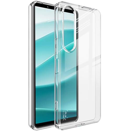 Oprimio Coque transparente pour Sony Xperia 1 VII [Coque en silicone] [%100 % transparent] [Matériau allemand] [Ultra fin] Coque de protection transparente pour Sony...