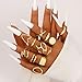 FAXHION 12PCS Gold Stackable Rings Set for Women, 18K Gold Plated Open Stacking Knuckle Ring, Adjustable Chunky Signet Band Statement Ring for Gift