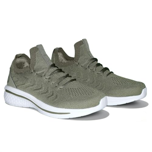 Image of Pujcs Womens Walking Running Shoes Slip-on Breathable Mesh Tennis Sneakers | Lightweight Non-Slip Shoes-Cushioned Athletic Sneakers for Gym Hiking Workout Casual Work