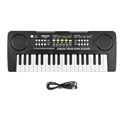 Btuty Clavier électronique à 37 touches, 8 tons, 8 rythmes, 11 démos et 4 effets sonores pour instruments, double mode d’alimentation, clavier de piano de musique portable, cadeau pour les débutants - Les Beatles, Paul McCartney, John Lennon, RIngo Starr, George Harrison