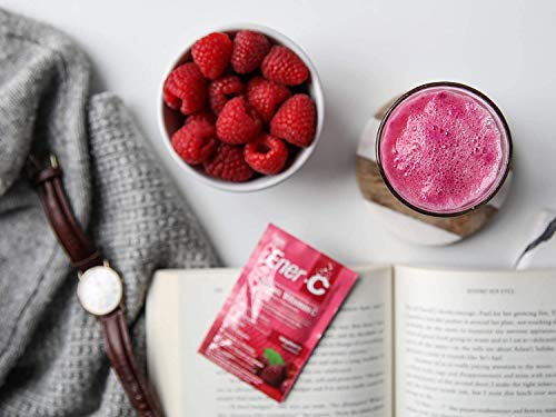 Ener-C Raspberry Multivitamin Drink Mix, 1000Mg Vitamin C, Non-Gmo, Vegan, Real Fruit Juice Powders, Natural Immunity Support, Electrolytes, Gluten Free, 30 Count (Pack Of 2) #TOP4