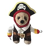 Caribbean Pirate Pet Costume for Little Dogs & Cats (XS)