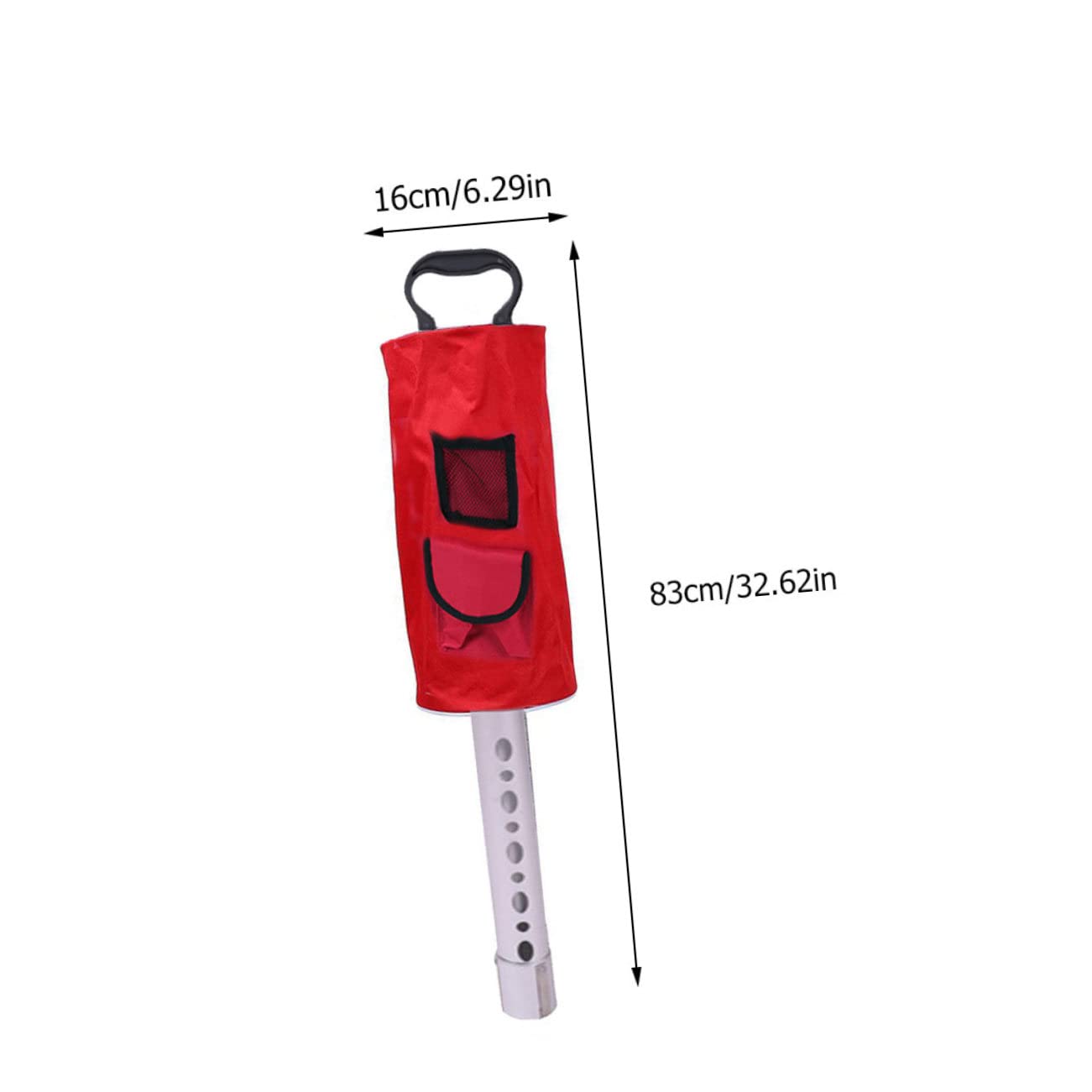 GANAZONO Golf Ball Picker Gadget Bag Sucker Cart Machine Tubes Pickleball Golf Ball Sleeve Balls Grabber Golfs Tool Ball Retriever Tube Durable Ball Picker for Golfs Nylon Red