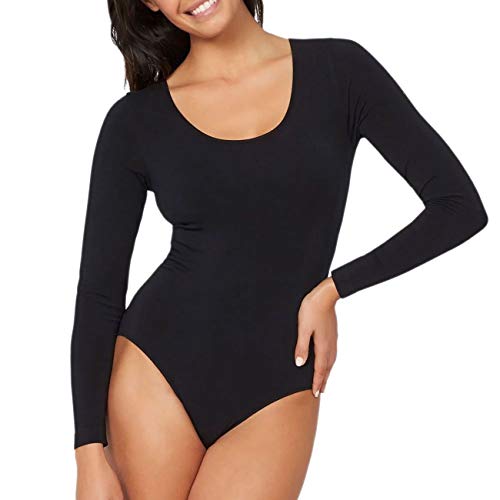 Media Wave Store - Pack de 3 Bodies Thermiques Iara VKA36 à Manches Longues col Rond intérieur molletonné, 3 Maillots de Couleur Noire - Noir - X-Large-XX-Large Cover