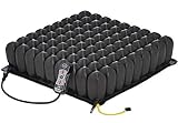 Roho High Profile Wheelchair Cushion with Smart Check Pressure Sensor Remote, 18 x 18 - Adjustable Pressure Relief Air Seat - Conforms to Body Shape and Weight - with Pump, Cover, Repair Kit