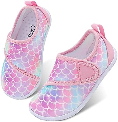 LeIsfIt Kids Water Shoes - Quick-Dry Aqua Socks for Boys and Girls, Non-Slip Swimming Shoes for Beac...
