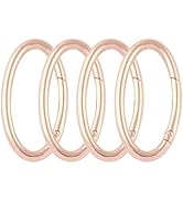 Wuuycoky Silvery Bague Ovale Pince Boucle Homard Fermoirs