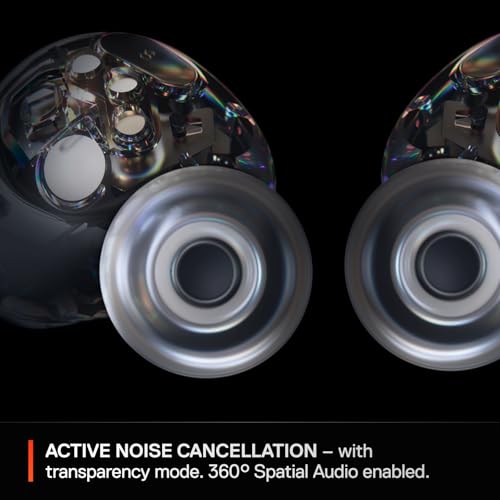 SteelSeries Arctis GameBuds for Xbox/PC/PS5/Switch/Mobile — Quick-Switch 2.4GHz+Bluetooth 5.3 — Active Noise Cancelling — Mobile App — Water Resistant IP55 — 40H Battery with Qi Charging Case - Black by SteelSeries - Used condition - Image 9