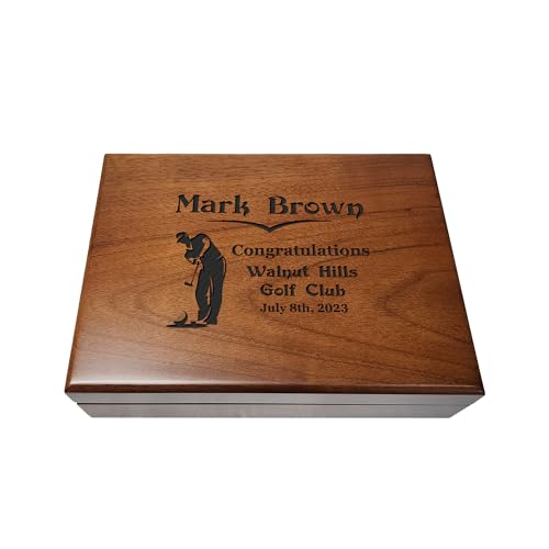 Personalized Golf Ball Box – Engraved Gift For Golfer, Retirement Or Birthday Keepsake