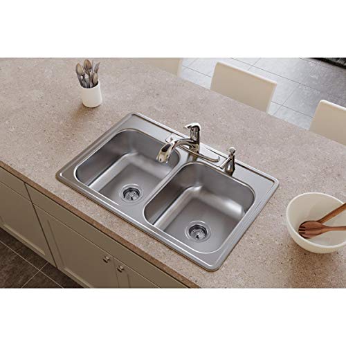 Elkay Dxr33224 Dayton Equal Double Bowl Drop-In Stainless Steel Sink #TOP1