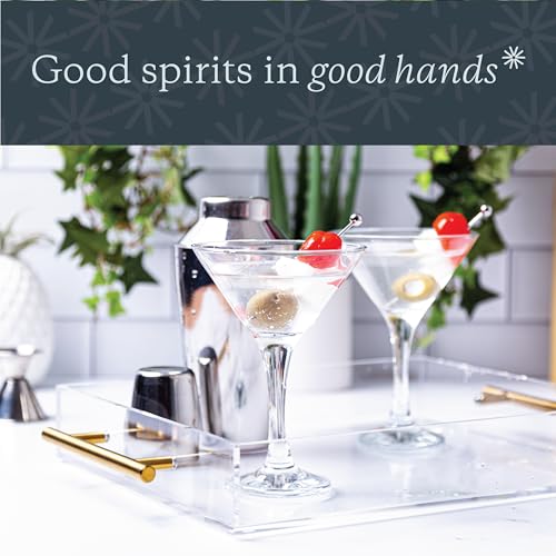 Vikko Martini Glasses Set of 4, Crystal Clear 5.2 Ounce Martini Glasses with Stem, Elegant Glasses for Martini, Vodka, Cocktail, Dishwasher Safe, Durable Glassware - Thumbnail 4
