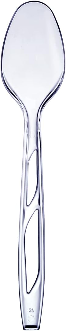 Comfy Package [Case of 1,600] Premium Heavyweight Disposable Clear Plastic Spoons