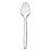 GUSTO [200 Count] Premium Heavyweight Spoons Plastic Disposable, Clear Plastic Spoons Heavy Duty, Perfect for Parties, Events, and Catering (Formerly Comfy Package)
