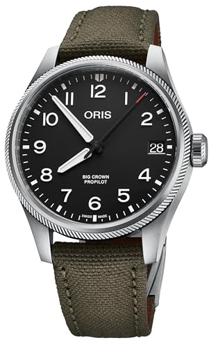 Oris Big Crown ProPilot Date Men's Watch Analogue Automatic with Green Textile Strap 01 751 7761 4164-07 3 20 03LC