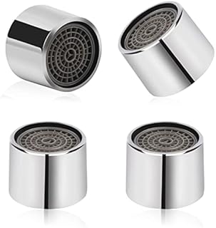 4 sztuki, M22, z obudową chromowo-mosiężną, gwint wewnętrzny 22 mm, z uszczelką, do łazienki