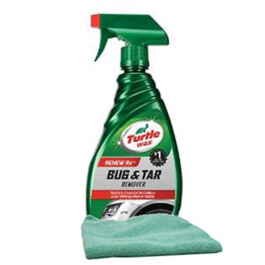 Turtle Wax Bug & Tar Remover (16 oz.) Bundle with Microfiber Cloth (2 Items)